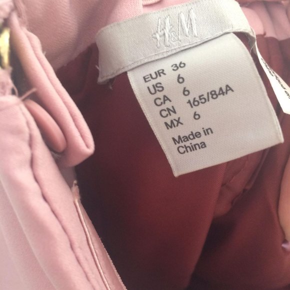 ROSE BLUSH PINK PEPLUM DRESS W REMOVABLE STRAPS - Picture 3 of 5